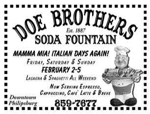 February 01, 2007 Doe Brothers Old&ndash;Fashioned Soda Fountain
									<br>
									Page xx
									&nbsp;&nbsp;&diams;&nbsp;&nbsp;
									4"W x 3"H<br>
									30# Newsprint