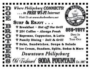 June 07, 2007 Doe Brothers Old&ndash;Fashioned Soda Fountain
									<br>
									Page xx
									&nbsp;&nbsp;&diams;&nbsp;&nbsp;
									4"W x 3"H<br>
									30# Newsprint