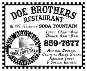2009 Doe Brothers Restaurant & Old&ndash;Fashioned Soda Fountain
									<br>
									Page xx
									&nbsp;&nbsp;&diams;&nbsp;&nbsp;
									2&frac13;"W x 1&frac78;"H<br>
									Colored Cardstock