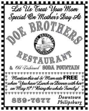 May 07, 2009 Doe Brothers Restaurant & Old&ndash;Fashioned Soda Fountain
									<br>
									Page xx
									&nbsp;&nbsp;&diams;&nbsp;&nbsp;
									4"W x 5"H<br>
									30# Newsprint