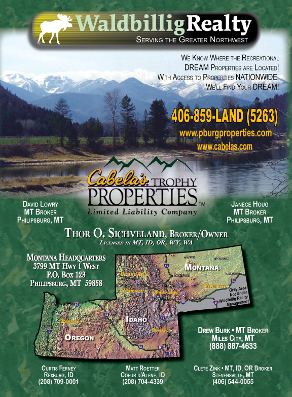 August 2005 Cabella's Outfitters Journal
									<br>
									Page 03
									&nbsp;&nbsp;&diams;&nbsp;&nbsp;
									8"W x 10&frac78;"H<br>
									100# Coated Text Stock