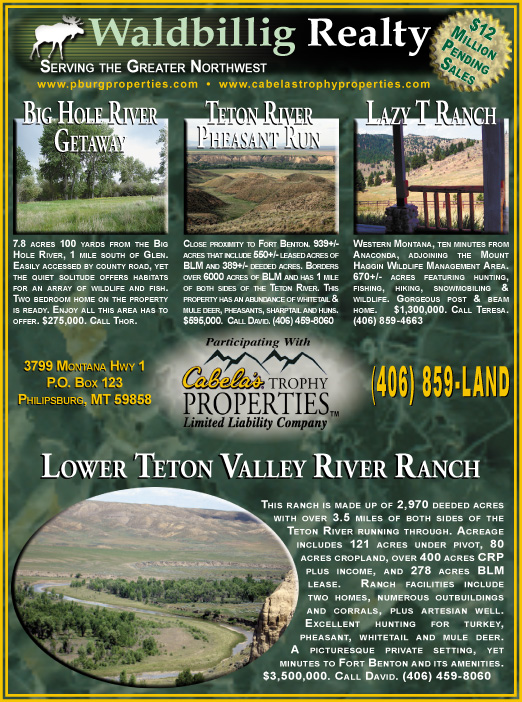 August 2006 Montana Land Magazine
									<br>
									Page 05
									&nbsp;&nbsp;&diams;&nbsp;&nbsp;
									7&frac14;"W x 9&frac34;"H<br>
									100# Coated Text Stock