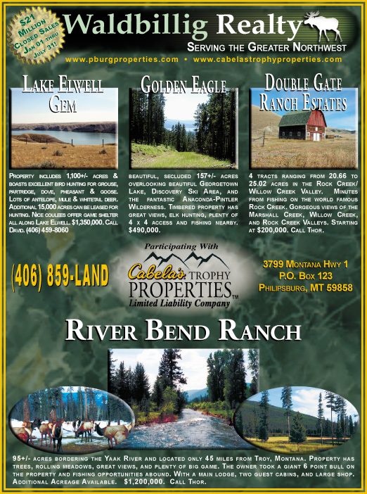 August 2006 Montana Land Magazine
									<br>
									Page 06
									&nbsp;&nbsp;&diams;&nbsp;&nbsp;
									7&frac14;"W x 9&frac34;"H<br>
									100# Coated Text Stock
