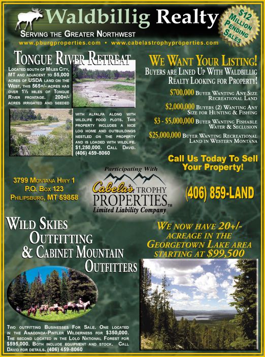 August 2006 Montana Land Magazine
									<br>
									Page 07
									&nbsp;&nbsp;&diams;&nbsp;&nbsp;
									7&frac14;"W x 9&frac34;"H<br>
									100# Coated Text Stock