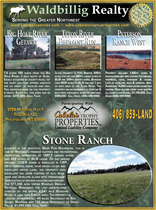 October 2006 Montana Land Magazine
									<br>
									Page 05
									&nbsp;&nbsp;&diams;&nbsp;&nbsp;
									7&frac14;"W x 9&frac34;"H<br>
									100# Coated Text Stock