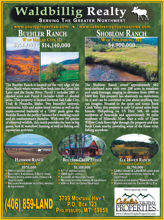 April 2007 Montana Land Magazine
									<br>
									Page 05
									&nbsp;&nbsp;&diams;&nbsp;&nbsp;
									7&frac14;"W x 9&frac34;"H<br>
									100# Coated Text Stock