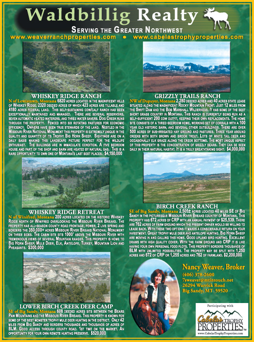 June 2007 Montana Land Magazine
									<br>
									Page 07
									&nbsp;&nbsp;&diams;&nbsp;&nbsp;
									7&frac14;"W x 9&frac34;"H<br>
									100# Coated Text Stock