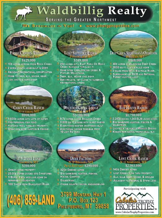 August 2007 Montana Land Magazine
									<br>
									Page 04
									&nbsp;&nbsp;&diams;&nbsp;&nbsp;
									7&frac14;"W x 9&frac34;"H<br>
									100# Coated Text Stock