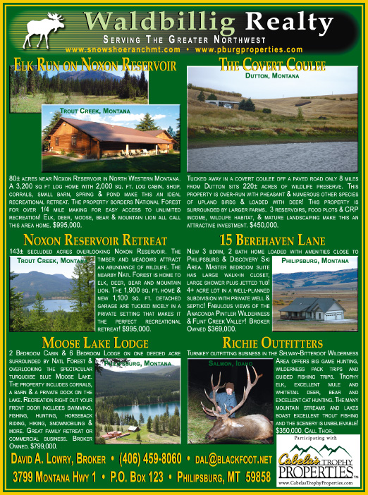 October 2007 Montana Land Magazine
									<br>
									Page 08
									&nbsp;&nbsp;&diams;&nbsp;&nbsp;
									7&frac14;"W x 9&frac34;"H<br>
									100# Coated Text Stock