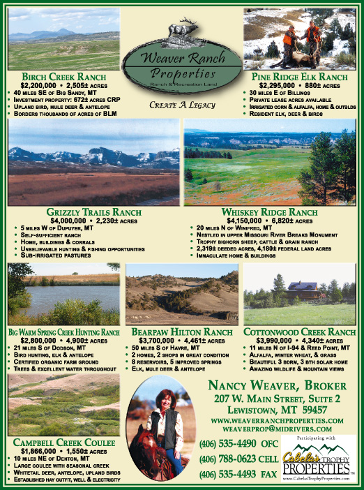 February 2008 Montana Land Magazine
									<br>
									Page 07
									&nbsp;&nbsp;&diams;&nbsp;&nbsp;
									7&frac14;"W x 9&frac34;"H<br>
									100# Coated Text Stock
