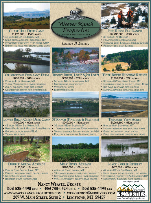 April 2008 Montana Land Magazine
									<br>
									Page 07
									&nbsp;&nbsp;&diams;&nbsp;&nbsp;
									7&frac14;"W x 9&frac34;"H<br>
									100# Coated Text Stock