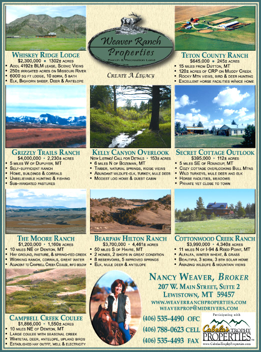 June 2008 Montana Land Magazine
									<br>
									Page 06
									&nbsp;&nbsp;&diams;&nbsp;&nbsp;
									7&frac14;"W x 9&frac34;"H<br>
									100# Coated Text Stock