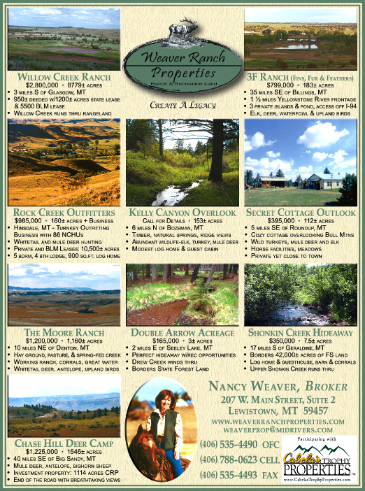 August 2008 Montana Land Magazine
									<br>
									Page 06
									&nbsp;&nbsp;&diams;&nbsp;&nbsp;
									7&frac14;"W x 9&frac34;"H<br>
									100# Coated Text Stock