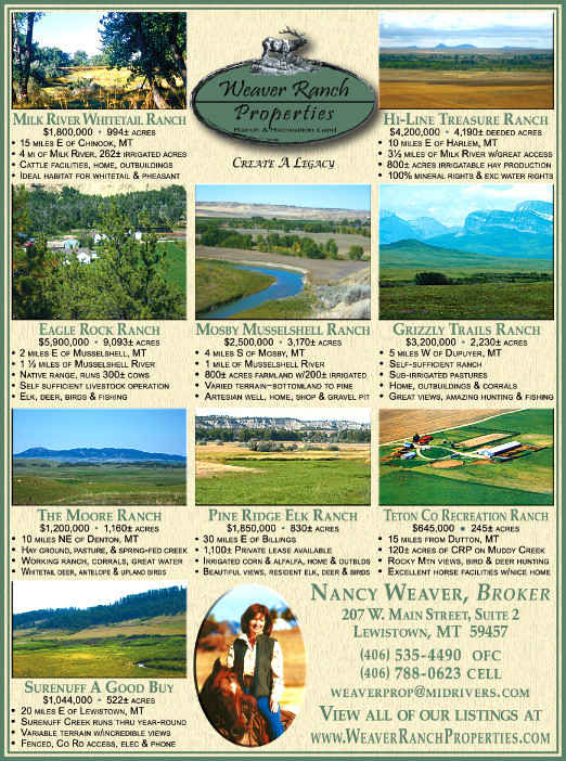 December 2008 Montana Land Magazine
									<br>
									Page 06
									&nbsp;&nbsp;&diams;&nbsp;&nbsp;
									7&frac14;"W x 9&frac34;"H<br>
									100# Coated Text Stock