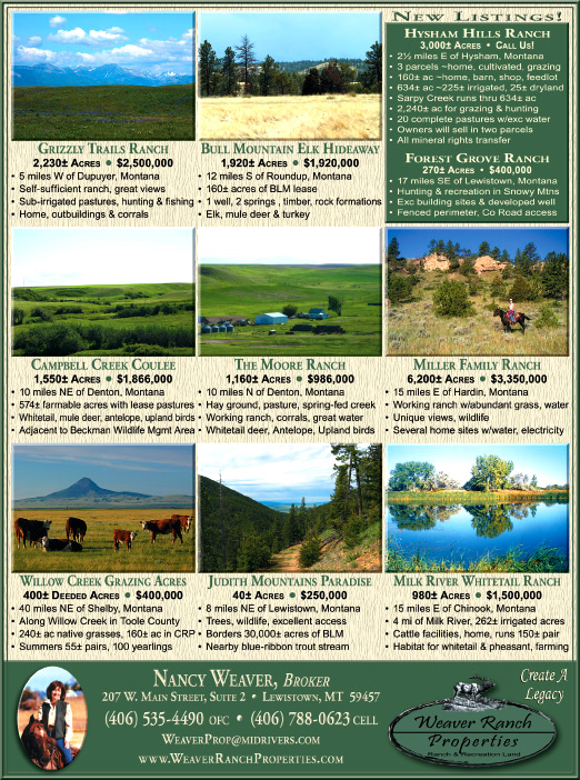 June 2010 Montana Land Magazine
									<br>
									Page 06
									&nbsp;&nbsp;&diams;&nbsp;&nbsp;
									7&frac14;"W x 9&frac34;"H<br>
									100# Coated Text Stock