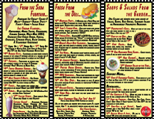 Custom Menus<br>Any Size &diams; Any Format